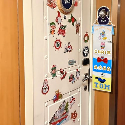 RUNROLE 8 Inch Narrow Fish Extender to Right Fit the Cabin Door - 1, 2, 3, 4, 5 Pocket, Blank White for Easy Customization, 2026 &2027 FE for Gift Exchanges and Pixie Dust - size: 3 Pockets