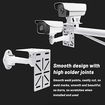 CCTV Mount Bracket, L-Shape Security Mount Plate, Universal Wall Ceiling Mounting Brackets for PTZ and Dome Cameras