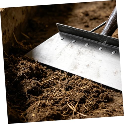 Toyvian Heavy Duty Manganese Steel Cleaning Scraper Shovel for Livestock Farm, 38cm Flat Dung Scraper Tool for Pig and Chicken Coop Manure Removal