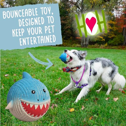 HuggleHounds Assorted Ruff-Tex Latex Ball Dog Toys - Dog Toys Rubber, Puppy Toys, Puppy Essentials, Pool Toy, Heavy Duty Squeaky Ball for Small, Medium & Large Dogs, All Breeds - HuggleMutt 3 Pack - size: Small, style: Variety