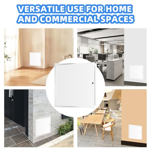 12" x 12" Metal Access Panel, 1MM Thickened Access Panel for Drywall, Aluminum Access Panel for Walls and Ceilings, Rust-Resistant and Easy-to-Install Drywall Access Panel - size: 12in*12in