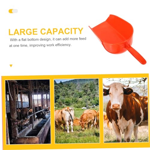 BESPORTBLE Poultry Shovel Handheld Feeding Scoop for Livestock Capacity Farm Tool for Easy Transfer Lightweight and Portable Design for Cattle Goats and Chickens