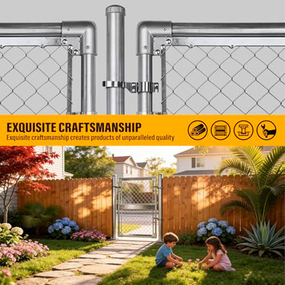 1-7/8" x 2-3/8" Chain Link Gate Latch Heavy Duty Stainless Steel Fence Gate Fork Latch Hardware with Padlock Hole 1pcs - color: 1-7/8"x2-3/8"