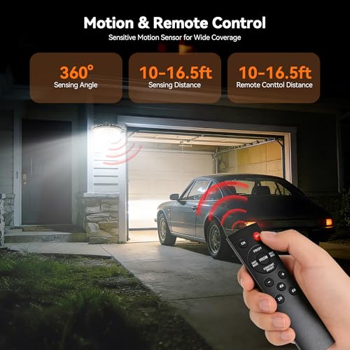 Solar Lights Outdoor Waterproof,396 LED Solar Shed Light Indoor Outdoor | 5 Smart Modes, Motion Sensor, Dusk to Dawn, Timer Schedule, for Chicken Coop, Gazebo, Shop, 16.4ft Cable