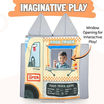 Couch Swag Play Panel for Childrens Foam Sofa Kids Couch (Food Truck) - style: Food Truck