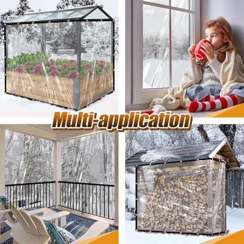 6.6x10Ft Chicken Coop Cover for Rain - Waterproof Durable Chicken Run Tarp with Elastic Cords & Rope, Easy to Install for Large Chicken Cage Walk-in Chicken Run Pen