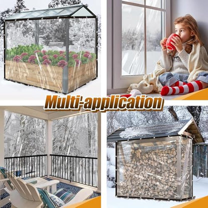 6.6x10Ft Chicken Coop Cover for Rain - Waterproof Durable Chicken Run Tarp with Elastic Cords & Rope, Easy to Install for Large Chicken Cage Walk-in Chicken Run Pen