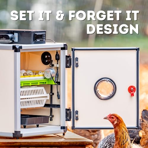 120-Egg Incubator Kit (60 Setter + 60 Hatcher) with Automatic Turner & Digital Control – Chicken, Duck, Goose, Quail Eggs – Precise Temp & Humidity by Hatching Time - size: 120 Eggs (60 Setter + 60 Hatcher)
