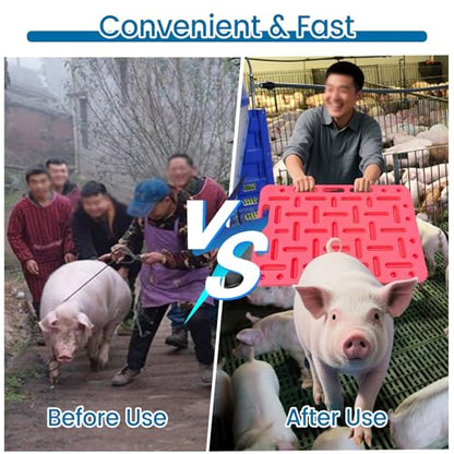 Livestock Sorting Panel, Impact-Resistant Animal Show Board for Pig Hog Cattle Cow Sheep Goat, Restraint and Crowding Solution - size: 97x76cm (38 3/16" x 29 7/8")