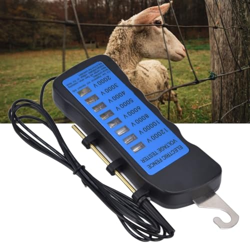 Voltage Meter, Clapmeter Waterproof Fence Tester Voltage Neon Indicator Light