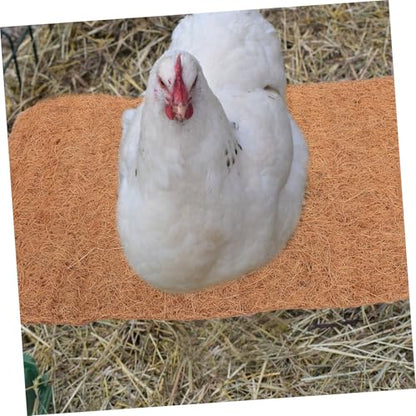 BESPORTBLE 4pcs Reusable Coconut Nesting Pads for Chicken Coop Washable Nest Box Liners Soft and Cozy Egg Laying Mats for Hens Suitable for All Chicken Easy to Clean and Maintain