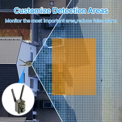Outdoor Wildlife Trail Camera Wireless Security Camera with Camouflage Pattern Motion Detection for Hunting Surveillance