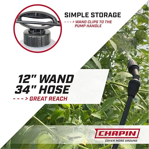 Chapin 1-Gallon Pump Sprayer, Anti-Clog for Consistent Spray - size: 1 Gallon