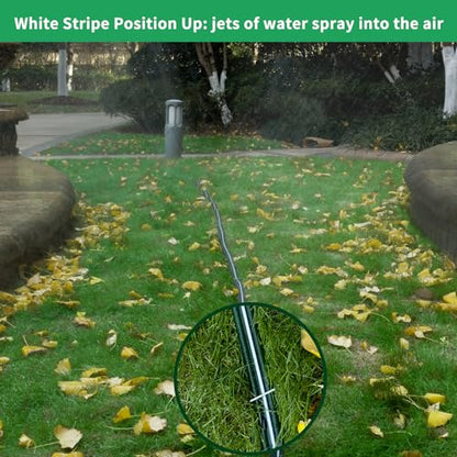 Watoo 2026 Sprinkler Hose & Soaker Hose for Yard - 150FT (50 * 3) Reinforced Flat Garden Hose with Holes, Heavy Duty No-Kink Lawn Irrigation Hose (Includes Stakes, High Pressure Spray) - size: 50FT*3(150ft)