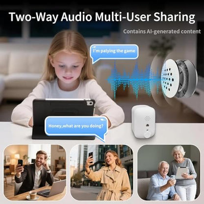Goalake 2026 Upgraded Wireless Security Camera 5MP 2.5K, Battery Powered, AI Motion Detection, Spotlight, Two-Way Audio, Siren, IP65, No Monthly Fee, Cloud & 256GB SD Storage (Pre-Inserted a SD Card) - size: CP13WB-D