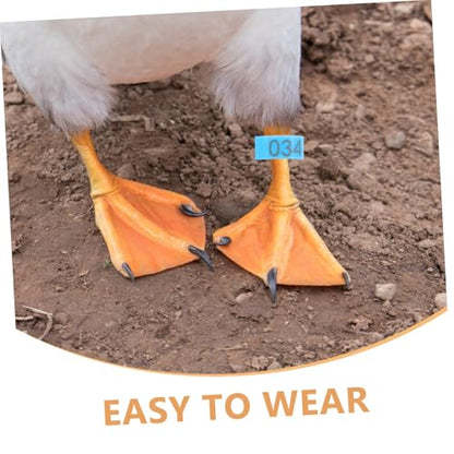 UPKOCH 120pcs Numbered Chicken Leg Bands Poultry Identification Rings for Efficient Tracking of Chickens Ducks Geese Boost Farm Management Productivity
