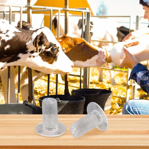 5pcs Calf Nursing Nipples Silicone Teats for Cow Milk Bottles Livestock Feeding Supplies Suitable for Calves and Orphaned Animals in Agricultural Settings