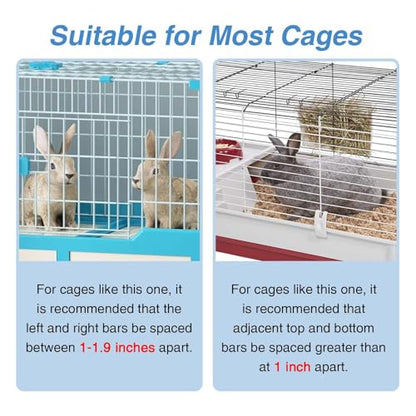 kathson Rabbit Water Dispenser for Cage 17 Oz Hanging Guinea Pig Water Bottle No Drip Gravity Automatic Bunny Water Bottle No Leak Small Animal Water Bottle for Chinchilla Ferret Hamster(Light Blue) - color: Light Blue