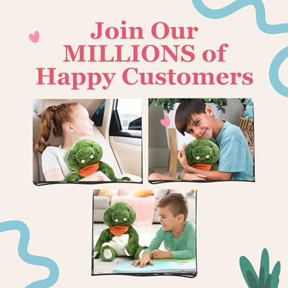 Lilly's Love Weighted Stuffed Animals for Adults & Kids — 5lb Calming Dinosaur Plush for Anxiety, ADHD & Sensory | Machine Washable Weighted Stuffed Animal w/Removable Insert | Donnie The Dino - color: Dino