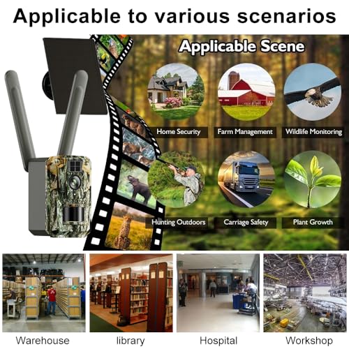 Outdoor Wildlife Trail Camera Wireless Security Camera with Camouflage Pattern Motion Detection for Hunting Surveillance