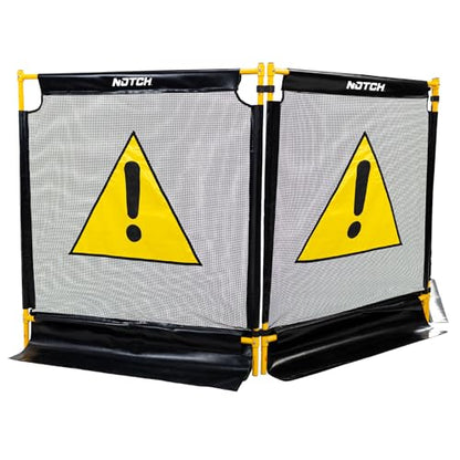 Notch Tri Guard II Replacement Single Mesh Panel (45” High x 40” Wide) (100110) - color: Grey/Black Replacement Mesh Panel (100110)