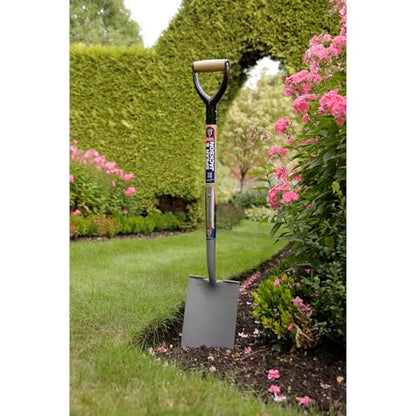 Spear & Jackson Neverbend Professional Treaded Digging Spade – Heavy-Duty Forged Carbon Steel Garden Spade for Tough Soil and Precision Digging - style: Treaded Digging Spade
