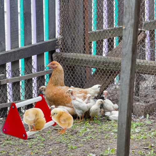 2Pcs Chick Perch Triangle Ladder, Safe Chicken and Parrot Stand Toy for Coop Enrichment, Baby Chicken Coop Accessories and Toys