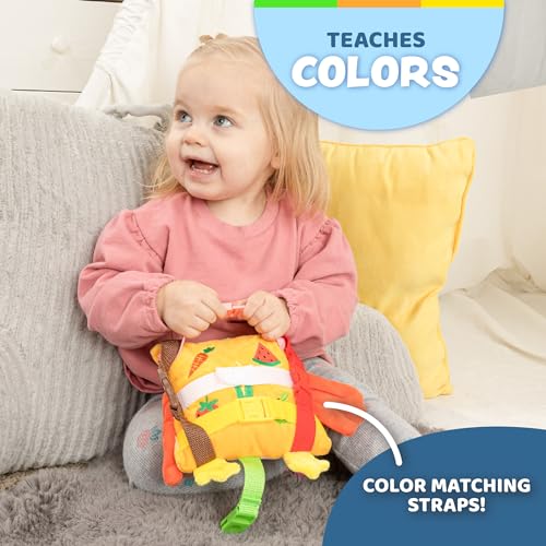 Buckle Toys - BokBok Chicken - Learning Activity Toddler Plane Travel Essential Toy - Develop Motor Skills and Problem Solving - color: Bokbok Chicken