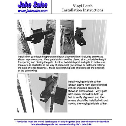 Self Closing Vinyl Fence Gate Double Gate Hardware Kit Black (for Vinyl, PVC etc Fencing) - Double Fence Gate Kit has 4 Hinges, 1 Latch, and 1 Drop Rod - size: Self Close Double Black
