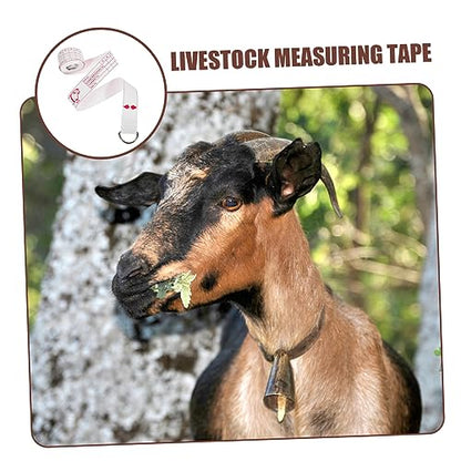 Farm Animal Weight Measuring Tape Portable Cattle and Pig Measuring Tape for Livestock Weight and Chest Circumference Easy to Use and Store for Animal Husbandry