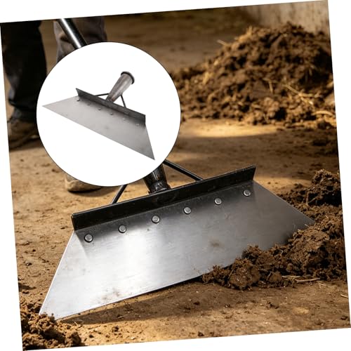 SUPVOX Heavy Duty Manganese Steel Farm Manure Scraper Shovel 32cm – Livestock Barn Floor Cleaning Tool for Manure Removal and Outdoor Use