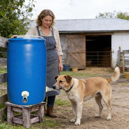 Livestock Waterer Nipple,Leakproof Automatic Feeder - Farm Animal Water Nipple Set for Goat | for Cattle Hogs Goat Horse Calf Dog Drinking Barrel Trough Bucket