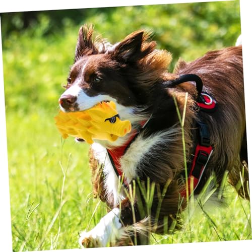 Toddmomy Dog Chewing Toy for Teeth Grinding Funny Pig Shaped Squeaky Puppy Plaything Latex Material for Interactive Chewing for Dogs