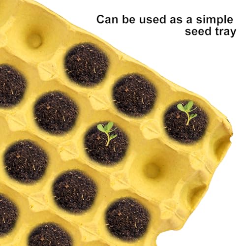 20 Flats 30-Cell Egg Crate?Holds 30 Eggs?, Cardboard Egg Cartons, Sturdy and Stackable Egg Flats, Perfect Egg Crates for Fresh Eggs, Chicken Farm - size: 20 Pack yellow