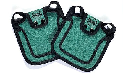 DOWN UNDER OUTDOORS 2 Pack Small Chicken Saddles for Bantams and Young Birds, Includes Shoulder Covers (Teal) - color: teal