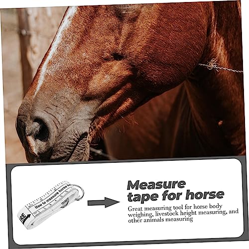 Abaodam Professional Flexible Horse Measuring Tape Accurate Weight and Height Measurement Tool for Livestock Cattle Goats and Sheep