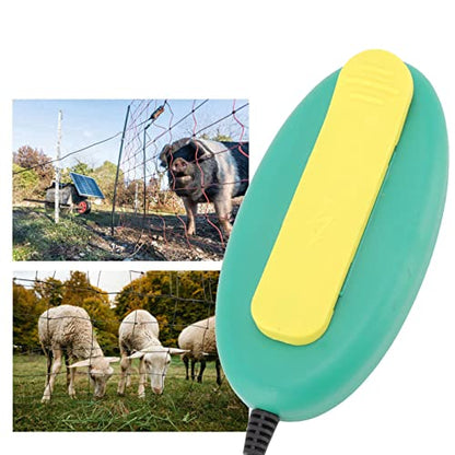 Electric Fence Voltage Tester, Waterproof Fence Fault Finder, Portable Fence Voltage Meter with Warning Light for Farm Garden Livestock Fences