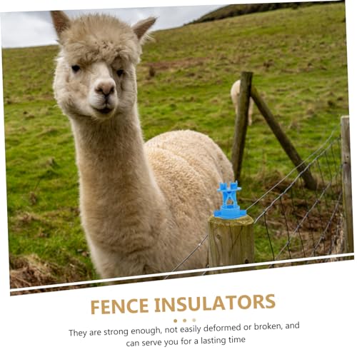TOYANDONA 50pcs Electric Fence Insulators for Livestock Durable DIY Fencing Accessories Lightweight Material Creative Design for Wire Support Essential Farm Supplies