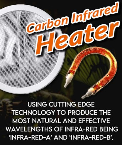 80W Deep Heat Infrared Projector Lamp for Reptiles, Emits both Infrared A & B Wavelengths, Reptiles Basking Light Heat Lamp Bulbs with Reflector for Bearded Dragons, Turtles, Snakes, Lizards, etc.