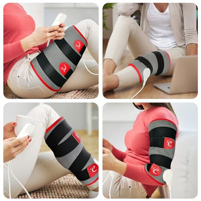 Comfytemp Leg Heating Pad, FSA Eligible Items Only List Wearable Heat Pad for Leg and Calf, HSA Electric Heat Wrap for Thigh/Knee/Arm/Hamstring Soothing Warmth, Birthday Gifts for Mom/Women/Wife/Her - size: Large