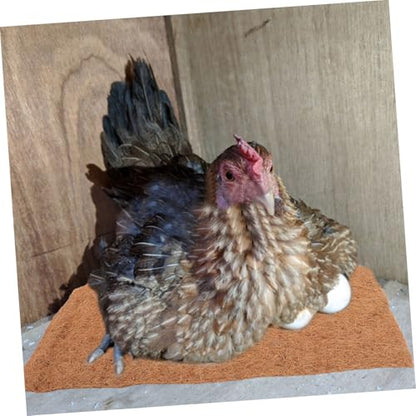 Kisangel 4Pcs Nest Pads Reusable Bedding Liners for Nesting Boxes Soft Gentle Material Easy to Clean Chicken Coop Bedding for Poultry Setup