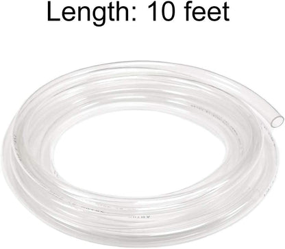 Eastrans 10ft x 3/16" ID Clear Vinyl Tubing, Flexible Hybrid PVC Tubing Hose, Lightweight Plastic Tube UV Chemical Resistant Vinyl Hose, BPA Free and Non Toxic - size: ID 3/16 INCH, style: 10 Feet