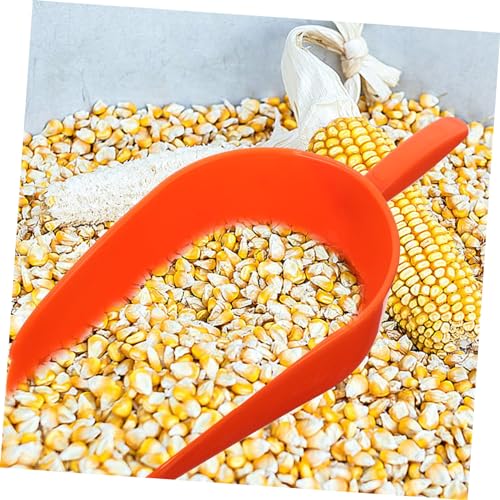 Kisangel Farm Feeding Scoop Livestock Feed Shovel Comfortable Handle Reusable Plastic for Chicken Poultry