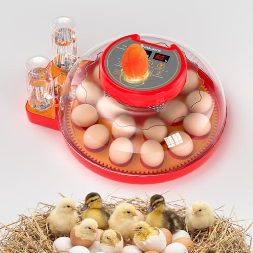 18-24 Incubators for Hatching Eggs with Automatic Egg Turning and Humidity Control Automatic Water Refill,Egg Candler Nature Right 360 Incubator Duck Quail Chick Turkey Hatching Incubator - size: 18