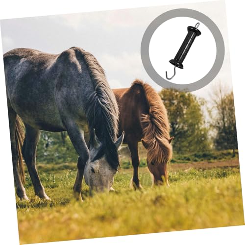 BESPORTBLE Fence Gate Handle Electric Fence Door Handle Insulator Robust Steel Construction for Livestock Park and Farm