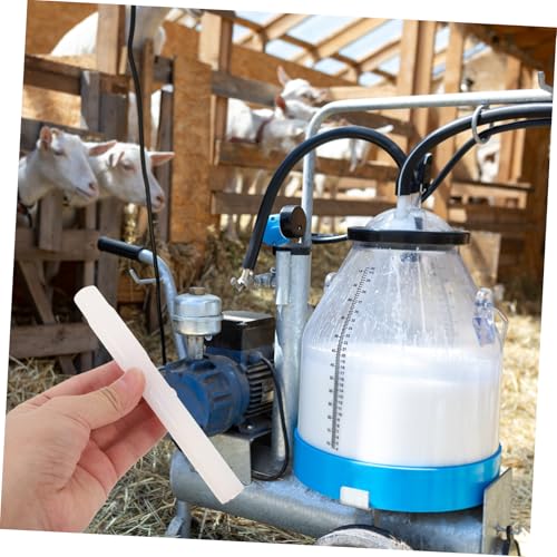 Mikikit 4pcs Rubber Milk Tubes for Milking Machines Durable Dairy Cow Breasting Pipe Easy Installation and Replacement Sturdy Rubber Hose for Seamless Farm Operations