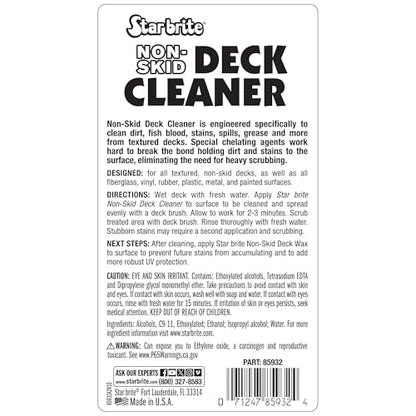 STAR BRITE Non-Skid Deck Cleaner & Protectant - Lift Dirt & Stains From Fiberglass, Painted Surfaces, More, 32oz (085032) - style: 32 OZ Quart
