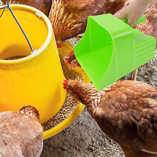 Yardwe 2pcs Food Scooper for Livestock Feeding Garden Shovel Plastic Feed Scoop Measurements