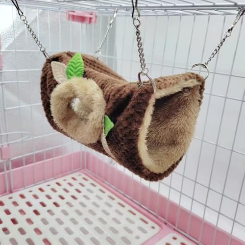 EAEDMY Ferret Rat Hammock Tunnel Toys Cage Accessories, Guinea Pig Hideout, Warm Bed for Rat Ferret Guinea Pig Sleep Hide and Play (2.Hammock&Hole Tunnel) - color: 2.Hammock&hole tunnel