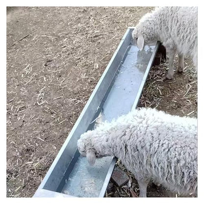 Cattle Sheep Drinking Feeding Trough Large, Thickened Livestock Feeder Troughs Tub Load 32lb/ 64lb/ 124lb, Easy to Clean Animal Hay Feeders Waterers(L 39 2/5in (100cm)) - size: L 39 2/5in (100cm)